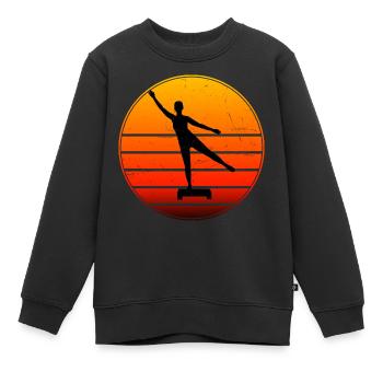 Herren Krafttraining Aerobic Konditionstraining - Kinder Premium Organic Sweatshirt - Schwarz - Vorne - AI Model Kid Female (0cm)