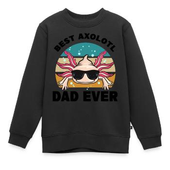 Axolotl als Haustier - Kinder Premium Organic Sweatshirt - Schwarz - Vorne - AI Model Kid Female (0cm)