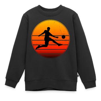 Soccer Fussballspiel Fussballspielen Herren - Kinder Premium Organic Sweatshirt - Schwarz - Vorne - AI Model Kid Female (0cm)