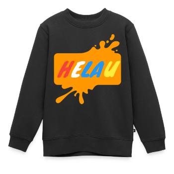 Helau Karnevalsdesign - Kinder Premium Organic Sweatshirt - Schwarz - Vorne - AI Model Kid Female (0cm)