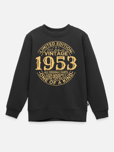 Vintage 1953 Rétro Cadeau Anniversaire 1953 - Sweat Premium enfant bio - noir