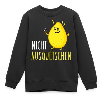 Rebellion einer Zitrone - Kinder Premium Organic Sweatshirt - Schwarz - Vorne - AI Model Kid Female (0cm)