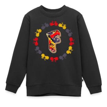 fahrrad e 202 f - Kinder Premium Organic Sweatshirt - Schwarz - Vorne - AI Model Kid Female (0cm)