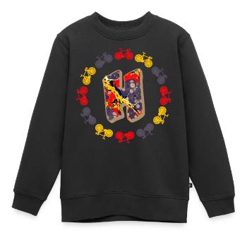 fahrrad e 202 h - Kinder Premium Organic Sweatshirt - Schwarz - Vorne - AI Model Kid Female (0cm)