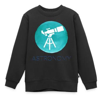 Astronomie - Kinder Premium Organic Sweatshirt - Schwarz - Vorne - AI Model Kid Female (0cm)