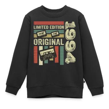 Millésime 1994 - citation d’anniversaire rétro 1994 - Sweat Premium enfant bio - noir - Devant - AI Model Kid Female (0cm)