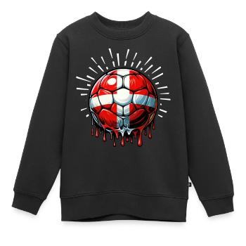 Danemark Fan Shirt - Sweat Premium enfant bio - noir - Devant - AI Model Kid Female (0cm)