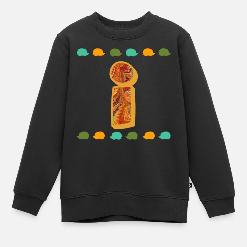 Hérisson E 22 I - Sweat Premium enfant bio - noir