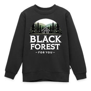 La Forêt-Noire pour vous - Sweat Premium enfant bio - noir - Devant - AI Model Kid Female (0cm)
