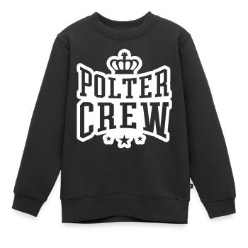 Polter Crew Verlobung Hochzeit - Kinder Premium Organic Sweatshirt - Schwarz - Vorne - AI Model Kid Female (0cm)