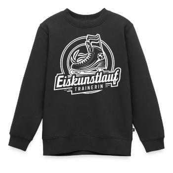Eiskunstlauftrainerin Inspiration Eisprinzessin - Kinder Premium Organic Sweatshirt - Schwarz - Vorne - AI Model Kid Female (0cm)