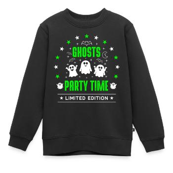 Fantômes - Sweat Premium enfant bio - noir - Devant - AI Model Kid Female (0cm)