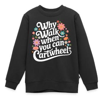 Turnen Turner Gymnastik - Kinder Premium Organic Sweatshirt - Schwarz - Vorne - AI Model Kid Female (0cm)