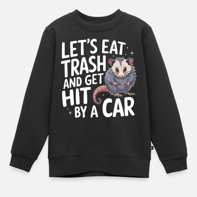 Opossum Possum Animal - Sweat Premium enfant bio - noir