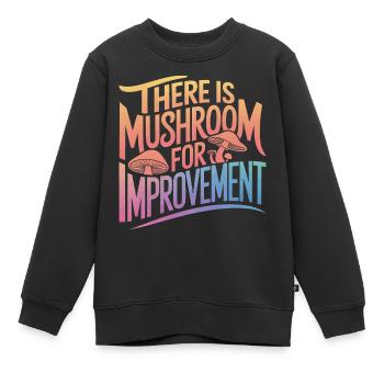 Pilz Pilze Funghi Champignon - Kinder Premium Organic Sweatshirt - Schwarz - Vorne - AI Model Kid Female (0cm)