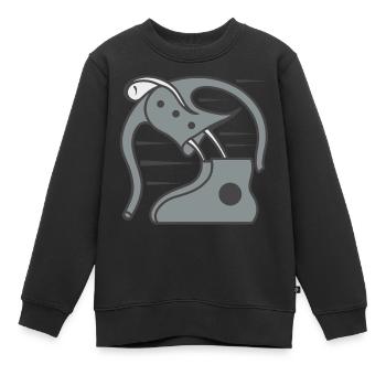 Trotz aller Widrigkeiten - Kinder Premium Organic Sweatshirt - Schwarz - Vorne - AI Model Kid Female (0cm)