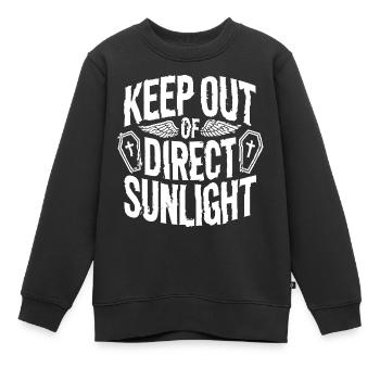 Tenir à l’abri de la lumière directe du soleil ! Vampire Goth Emo - Sweat Premium enfant bio - noir - Devant - AI Model Kid Female (0cm)