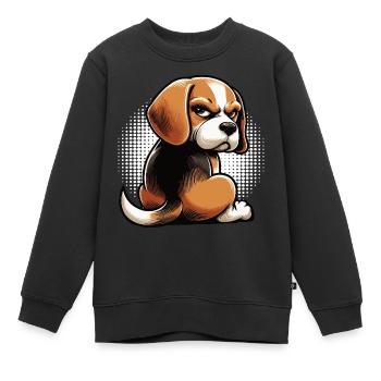 Beagle Beagle owner Beagle owner beagle dog - Kids Premium Organic Sweatshirt - black - Front - AI Model Kid Female (0cm)