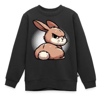 Kaninchen Hase Hasen langohr Klopfer Rammler - Kinder Premium Organic Sweatshirt - Schwarz - Vorne - AI Model Kid Female (0cm)