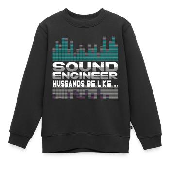 Tontechniker Sound Audio Engineer - Kinder Premium Organic Sweatshirt - Schwarz - Vorne - AI Model Kid Female (0cm)