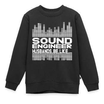 Tontechniker Sound Audio Engineer - Kinder Premium Organic Sweatshirt - Schwarz - Vorne - AI Model Kid Female (0cm)