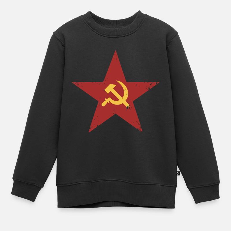 Design rétro soviétique - Sweat Premium enfant bio - noir