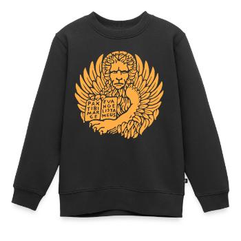 le symbole de Venise - Sweat Premium enfant bio - noir - Devant - AI Model Kid Female (0cm)