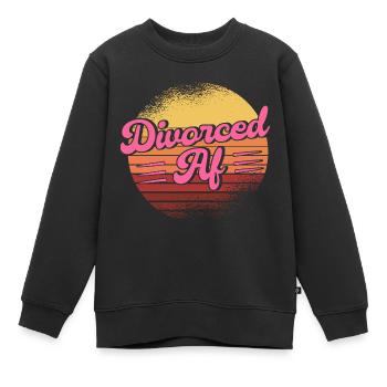 Divorce Divorcé Divorcé Cadeau - Sweat Premium enfant bio - noir - Devant - AI Model Kid Female (0cm)