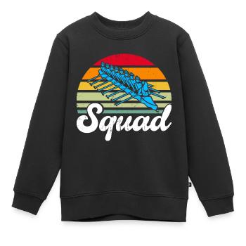 Mannschaft Ruderer Ruderer Rudern Geschenk - Kinder Premium Organic Sweatshirt - Schwarz - Vorne - AI Model Kid Female (0cm)