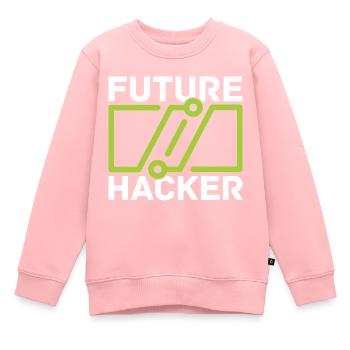 Programmeur Coder Développeur de logiciels - Sweat Premium enfant bio - rose - Devant - AI Model Kid Female (0cm)