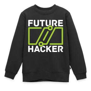 Programmierer Coder Software Entwickler - Kinder Premium Organic Sweatshirt - Schwarz - Vorne - AI Model Kid Female (0cm)