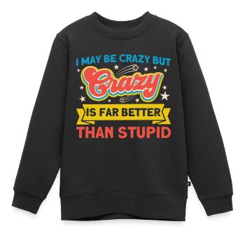 Sarcasme Sarcastique Ironie Cadeau - Sweat Premium enfant bio - noir - Devant - AI Model Kid Female (0cm)