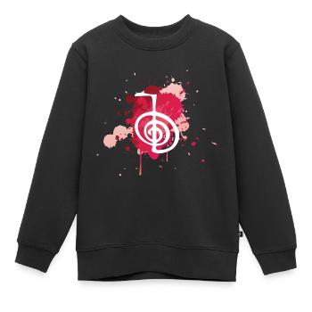 Reiki Geschenkidee | Reiki Heilungen Reiki-Meister - Kinder Premium Organic Sweatshirt - Schwarz - Vorne - AI Model Kid Female (0cm)