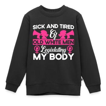 Gender equality Gender equality - Kids Premium Organic Sweatshirt - black - Front - AI Model Kid Female (0cm)