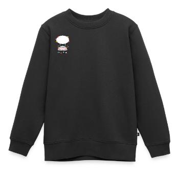 Voiture de mariage avec bulle de dialogue en rose - Sweat Premium enfant bio - noir - Devant - AI Model Kid Female (0cm)
