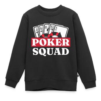 Poker Pokerspielern Pokern - Kinder Premium Organic Sweatshirt - Schwarz - Vorne - AI Model Kid Female (0cm)