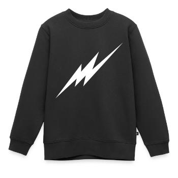 Blitz - Kinder Premium Organic Sweatshirt - Schwarz - Vorne - AI Model Kid Female (0cm)