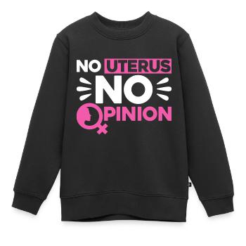 Rechte der Frauen Feministisch Ermächtigung Gesche - Kinder Premium Organic Sweatshirt - Schwarz - Vorne - AI Model Kid Female (0cm)