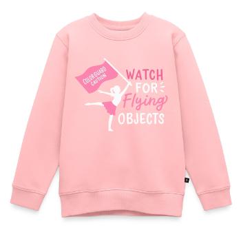 Color Guard - Kinder Premium Organic Sweatshirt - Rosa - Vorne - AI Model Kid Female (0cm)