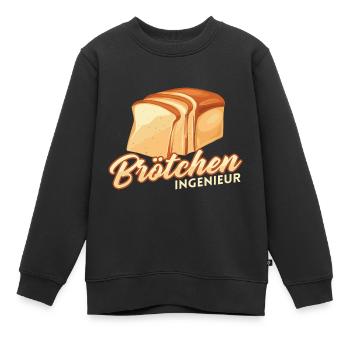 Bäcker Backen Konditor - Kinder Premium Organic Sweatshirt - Schwarz - Vorne - AI Model Kid Female (0cm)