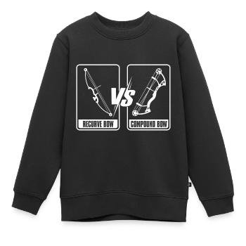 Tir à l’arc Flèche Tir à l’arc Tir à l’arc - Sweat Premium enfant bio - noir - Devant - AI Model Kid Female (0cm)