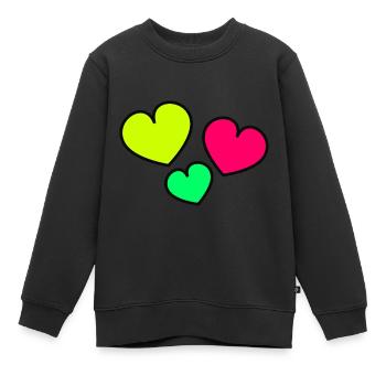 ICH HABE GERADE GEHEIRATET. Junggesellinnenabschied. VALENTINSTAG. PAAR. LIEBE - Kinder Premium Organic Sweatshirt - Schwarz - Vorne - AI Model Kid Female (0cm)