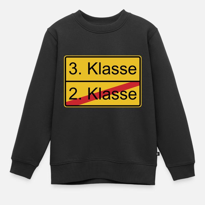 3. Klasse nicht 2. Klasse - Kinder Premium Organic Sweatshirt - Schwarz