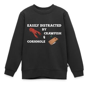 Langusten Languste - Kinder Premium Organic Sweatshirt - Schwarz - Vorne - AI Model Kid Female (0cm)