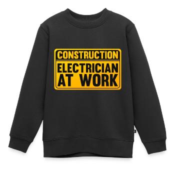 Elektriker Elektrotechniker Elektroniker - Kinder Premium Organic Sweatshirt - Schwarz - Vorne - AI Model Kid Female (0cm)