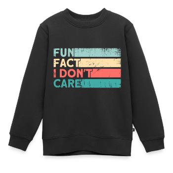Humour noir Ironie Sarcasme Cadeau - Sweat Premium enfant bio - noir - Devant - AI Model Kid Female (0cm)