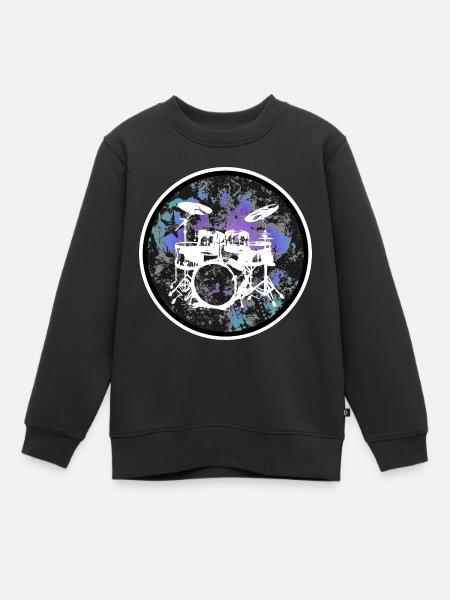 Percussion - Sweat Premium enfant bio - noir