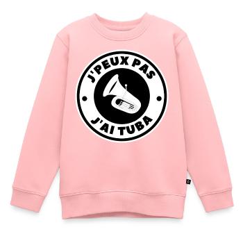 Ich kann nicht schnorcheln - Kinder Premium Organic Sweatshirt - Rosa - Vorne - AI Model Kid Female (0cm)
