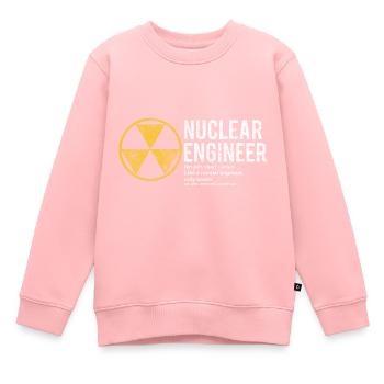 Physicien physicien - Sweat Premium enfant bio - rose - Devant - AI Model Kid Female (0cm)