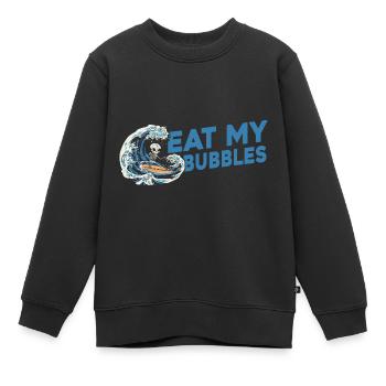 Surfing Surfer Surfer - Kids Premium Organic Sweatshirt - black - Front - AI Model Kid Female (0cm)